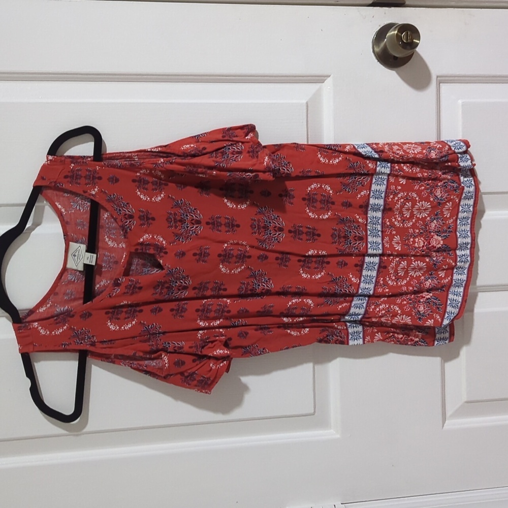 St johns bay open shoulder red top